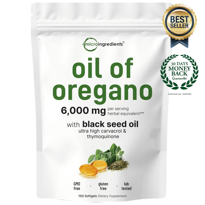 Australian Sourced Oregano Oil with Black Seed Oil
